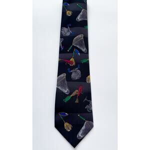 Vintage Keith Daniels Fly Fishing Themed Colorful Neck Tie